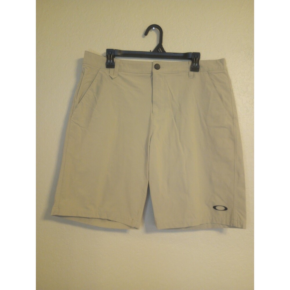 Oakley Shorts Mens 36 Take Pro Performance Khaki Lightweight Golf Nylon/Spandex
